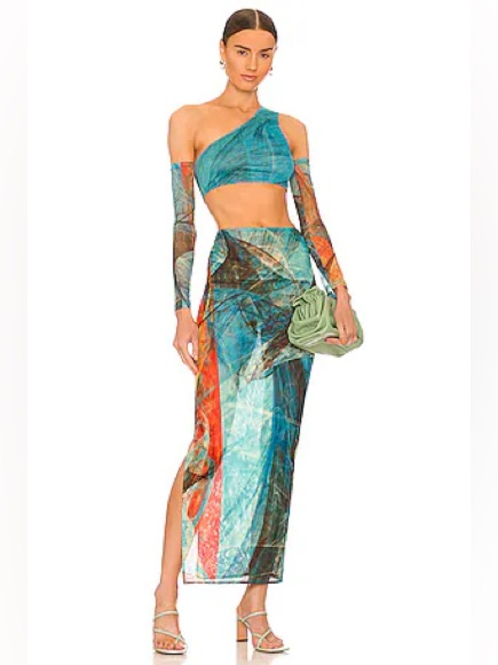 FARAI LONDON x Revolve Aurelia Two Piece Set in
Turquoise size Small